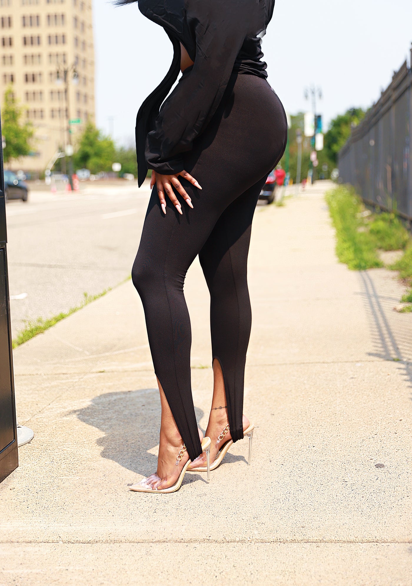 Stir Em Up|  Black High Waist leggings